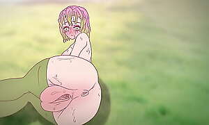 Mitsuri seduces prevalent her grown pussy ! Porn demon slayer Hentai ( mock 2d ) anime